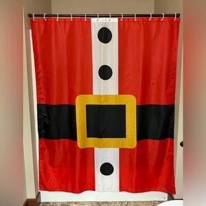 Holiday Shower Curtain Liner with Hooks